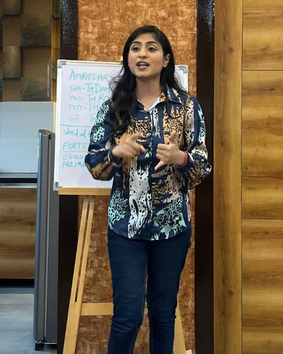 A member giving a speech
